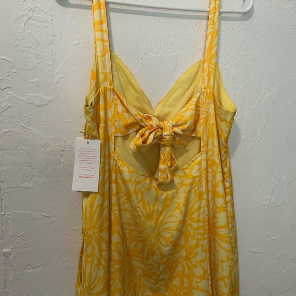 NWT ModCloth Floral Maxi Dress with Tie Back - Picture 3 of 3
